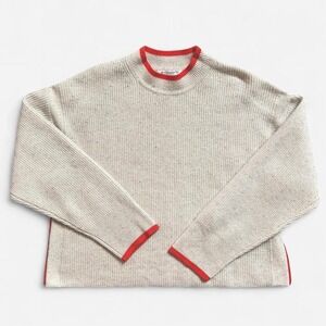 United Arrows sweater Beauty & Youth Japan cream orange red women's one size S M